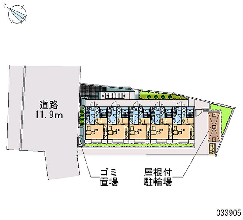 レオパレスフービエール 区画図