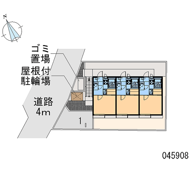 レオパレス上新井レジデンス 区画図