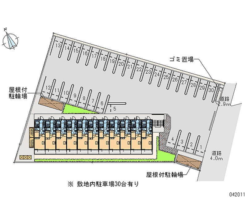 レオパレス五島 月極駐車場