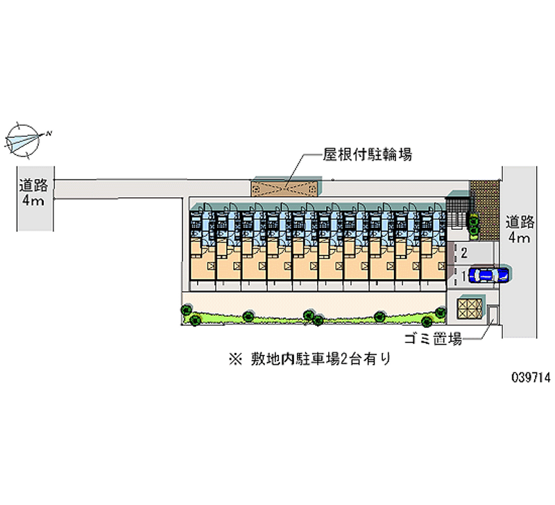 レオパレス薩摩プロヴァンス 区画図