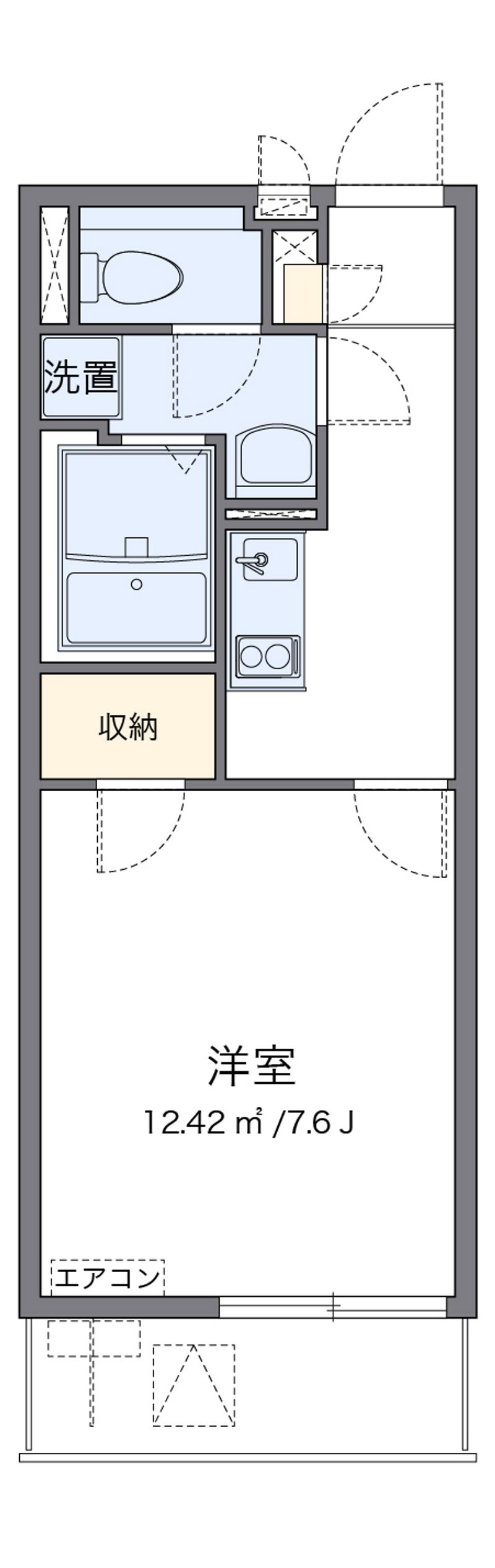 クレイノＳＡＴＳＵＫＩ 間取図
