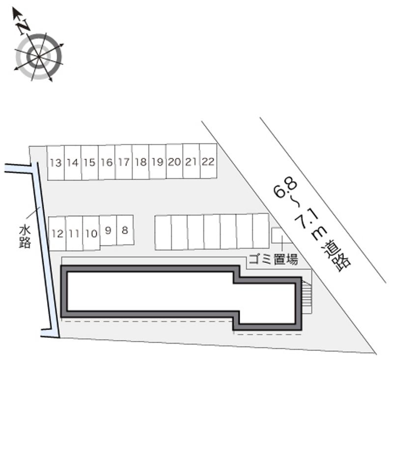 レオパレス野中 配置図
