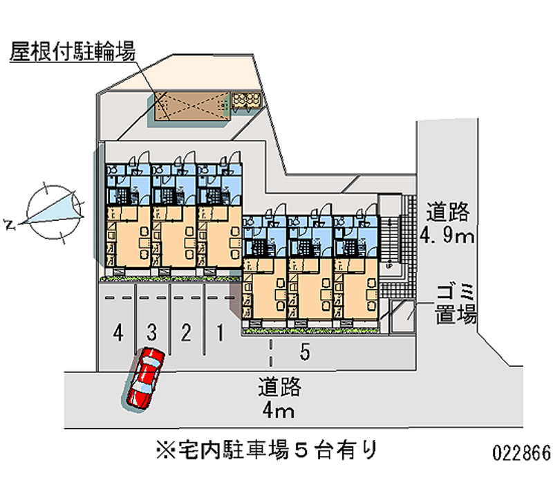 レオパレスセレステ青葉 月極駐車場