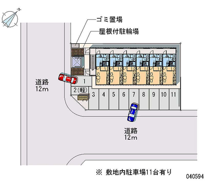 40594 Monthly parking lot