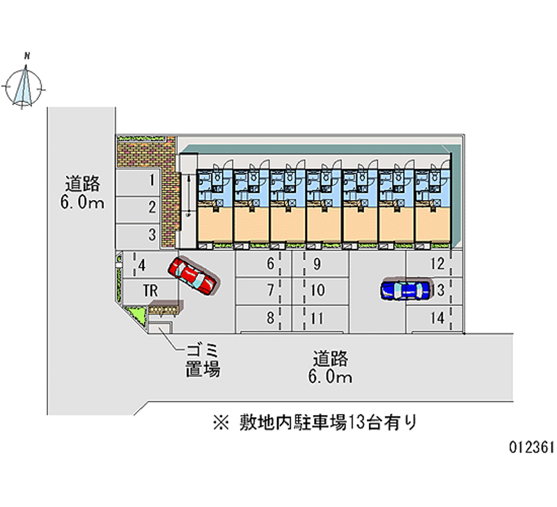 12361 Monthly parking lot