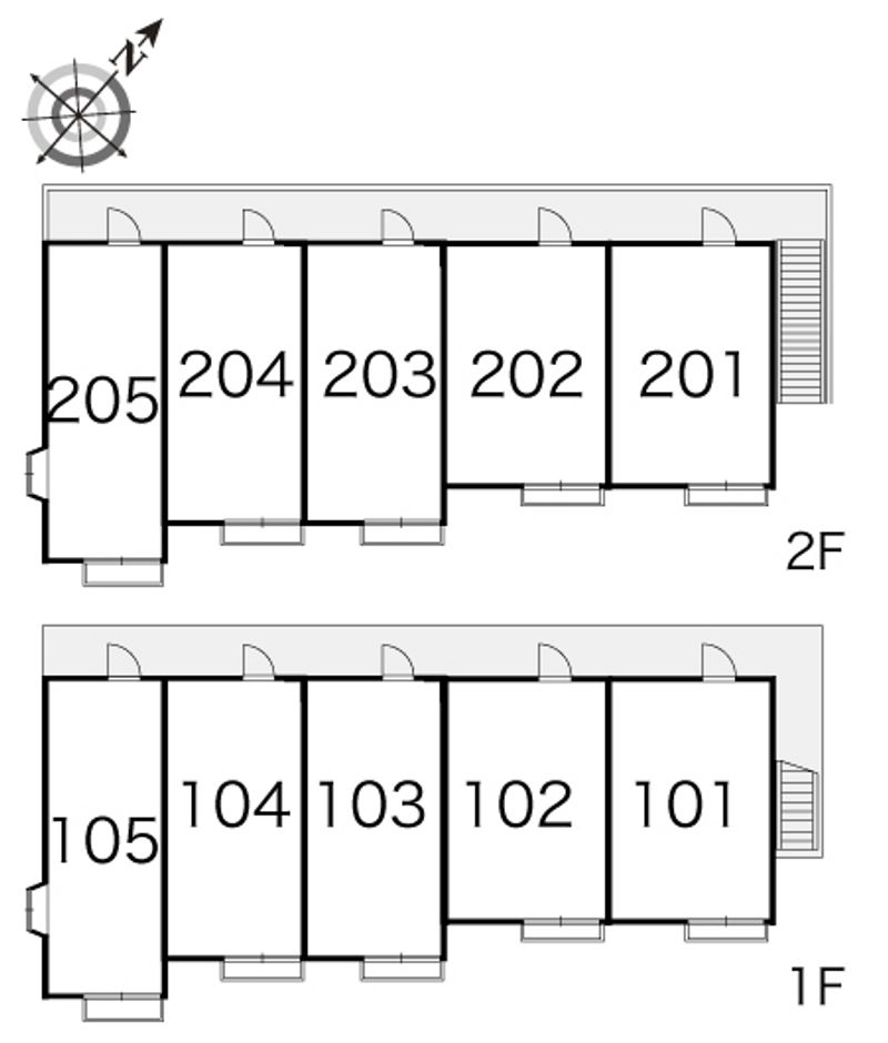 レオパレス横浜とつか 間取り配置図