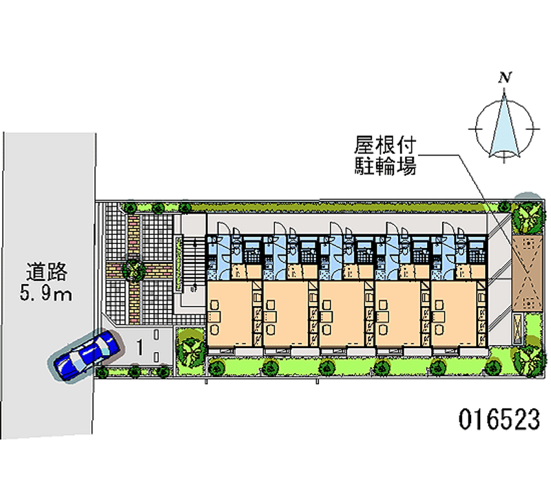 レオパレスＶｉｔａＳｅｒｅｎａ 区画図