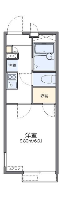 レオパレスキミール 間取り図