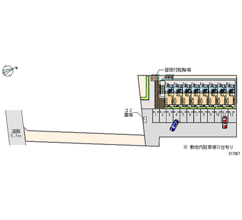 17867月租停車場