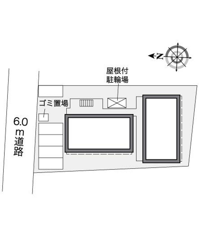 レオパレスパラディーゾ 配置図