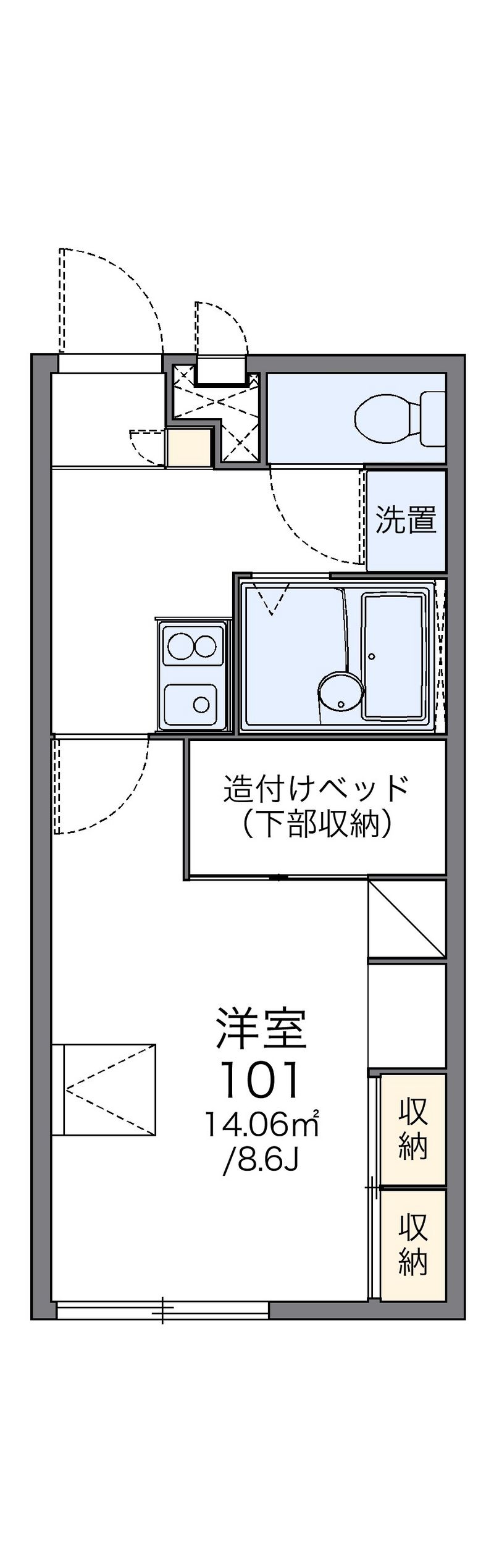 レオパレスＳｕｎｐｌａｃｅ 間取図