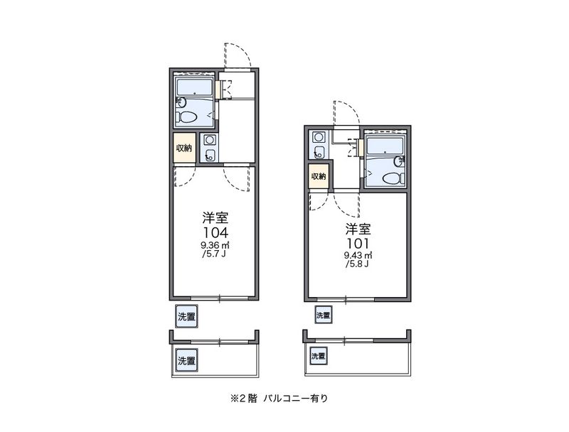 レオパレス三橋 間取図