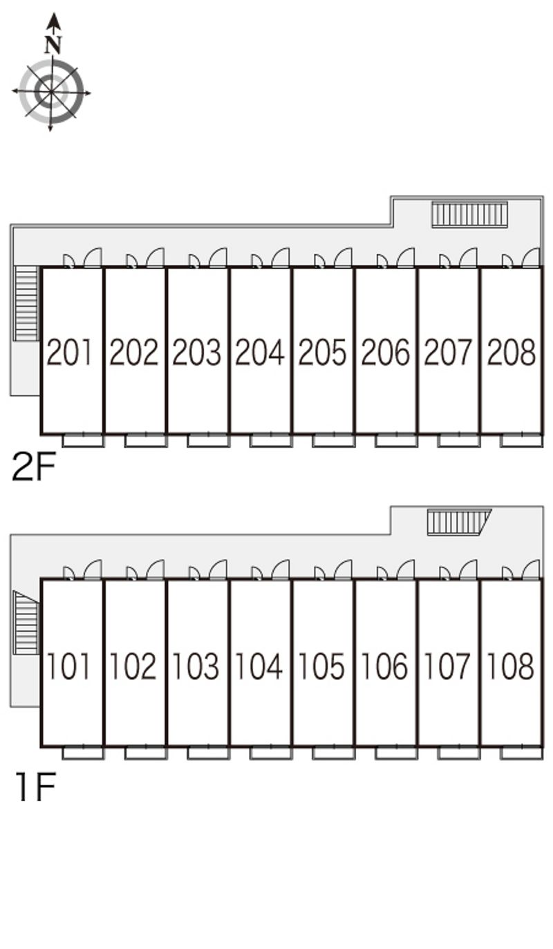 レオパレスいき 間取配置図