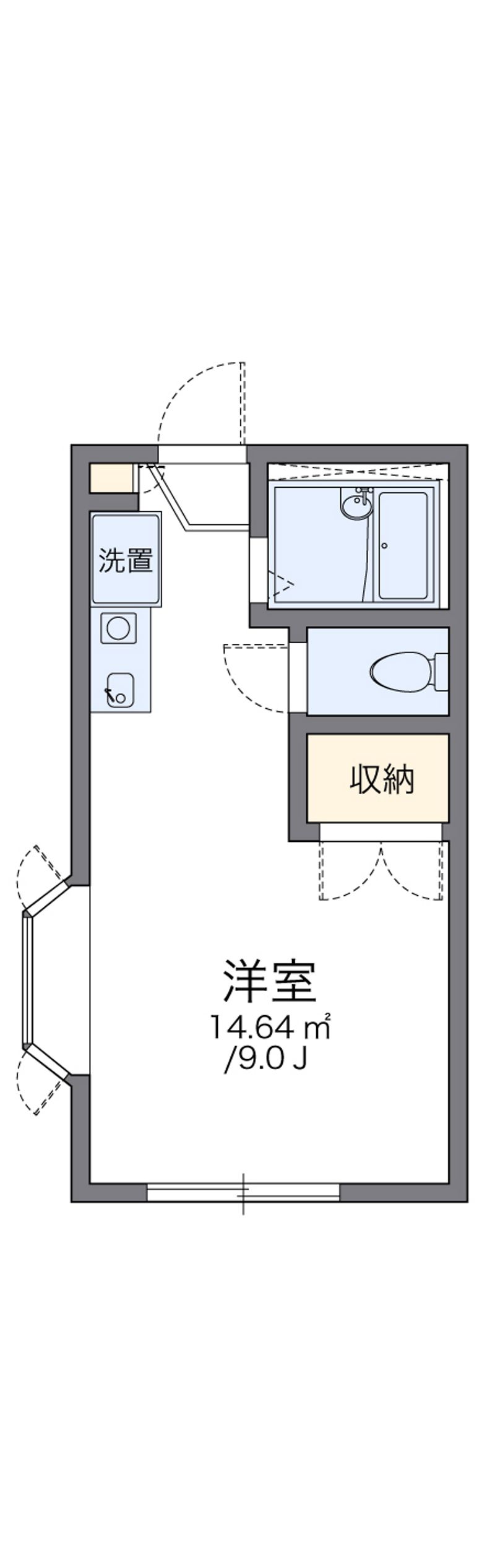 レオパレスシャルム 間取図