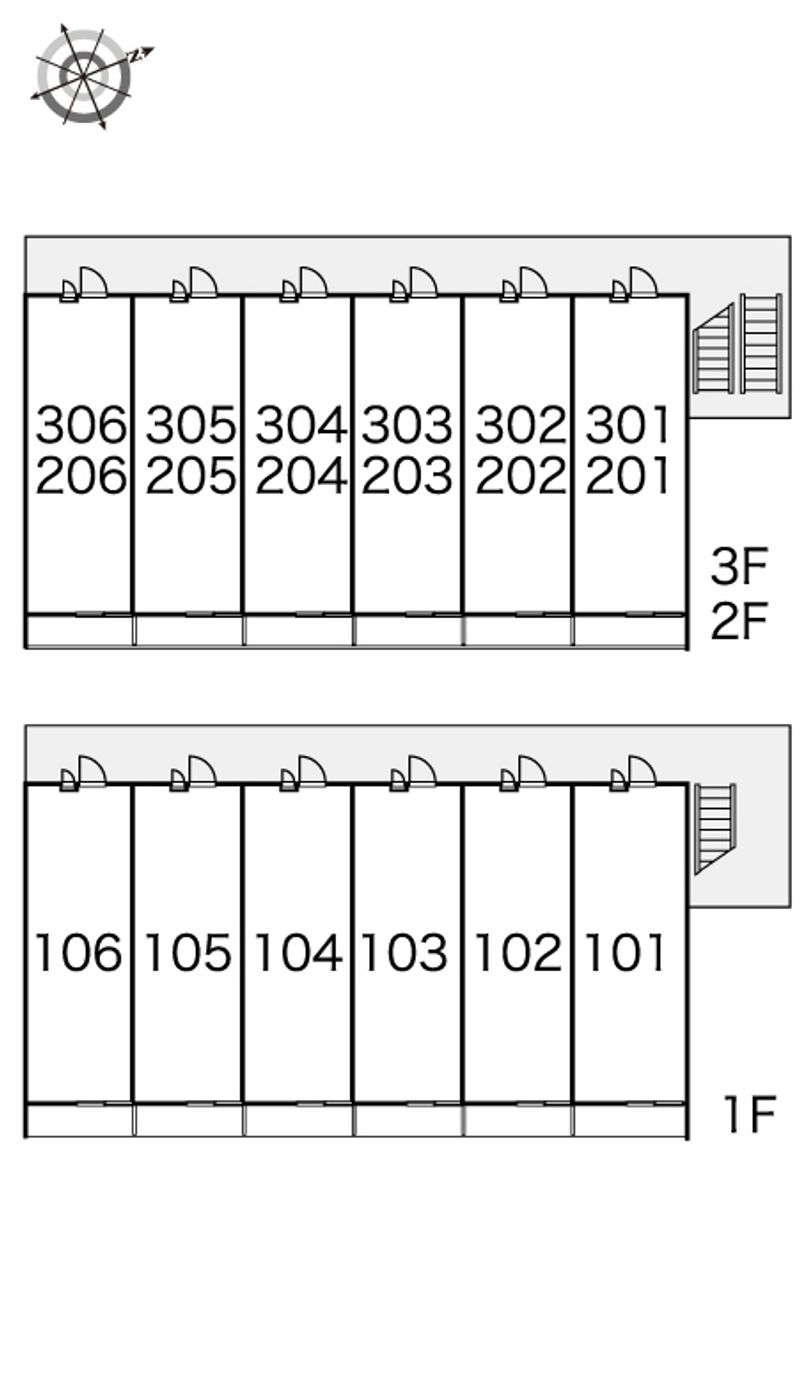 レオパレスＳＡＴＵＫＩ 間取配置図