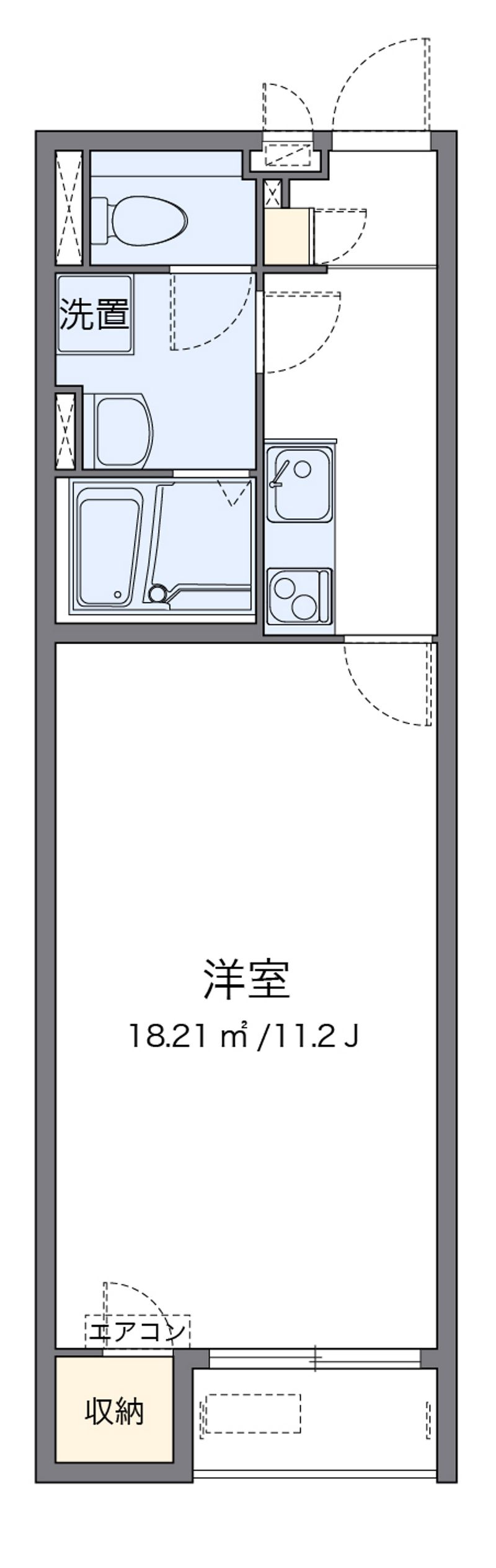 クレイノレガーレ長船 間取図