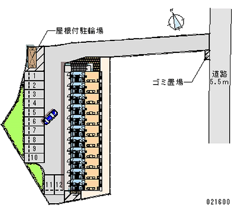 レオパレス葵コート 月極駐車場