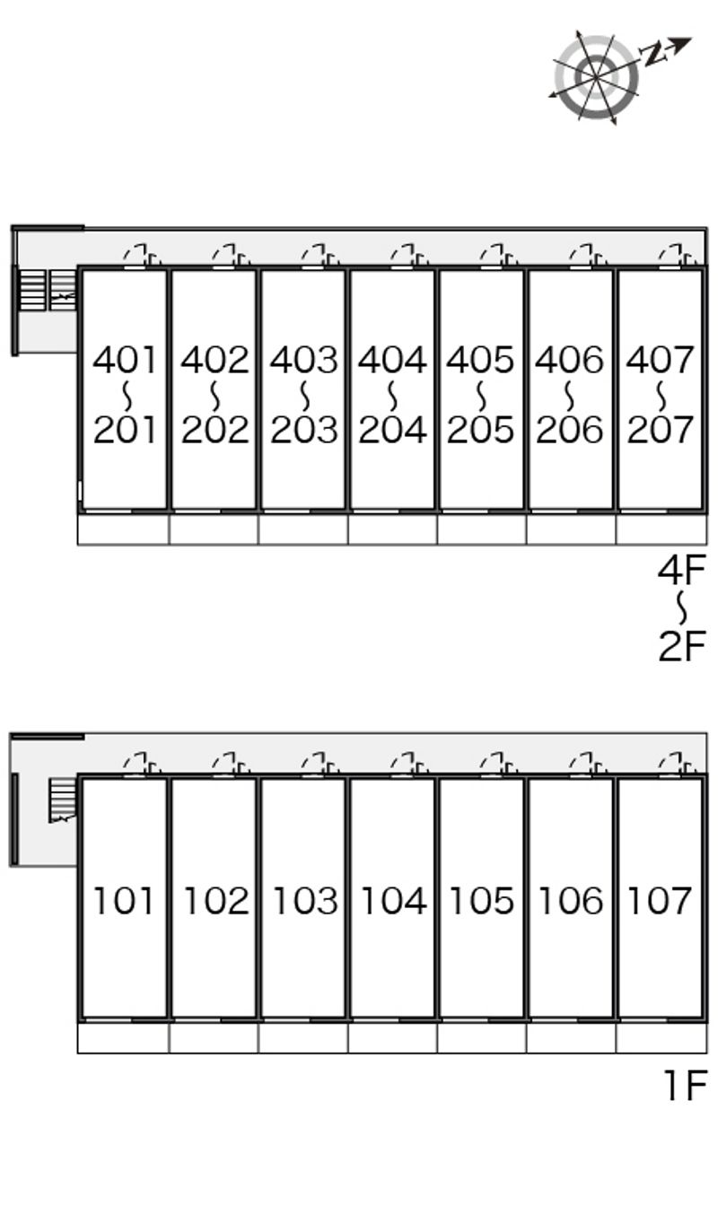 ミランダルッシェロ 間取配置図