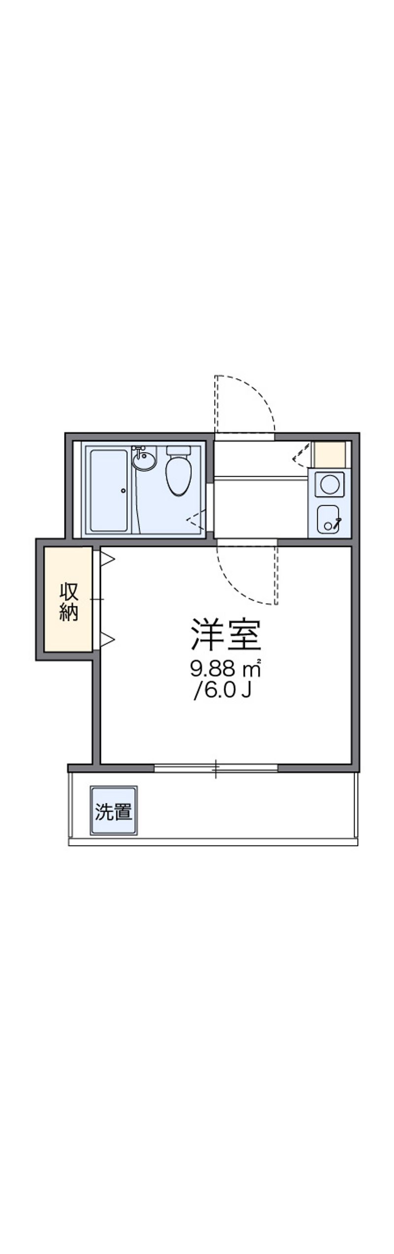レオパレス岡崎公園 間取図