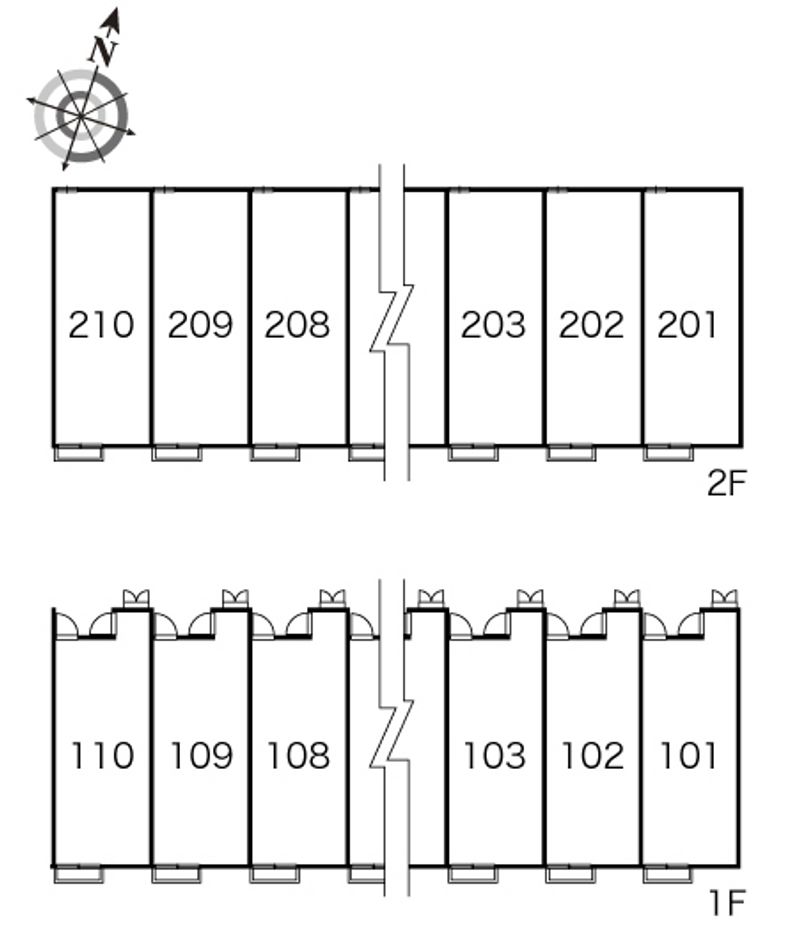 レオパレスクレインヒルズ 間取配置図