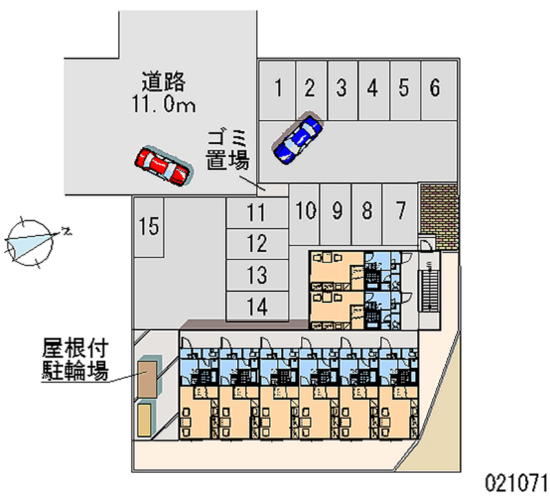 レオパレスムーロット 月極駐車場