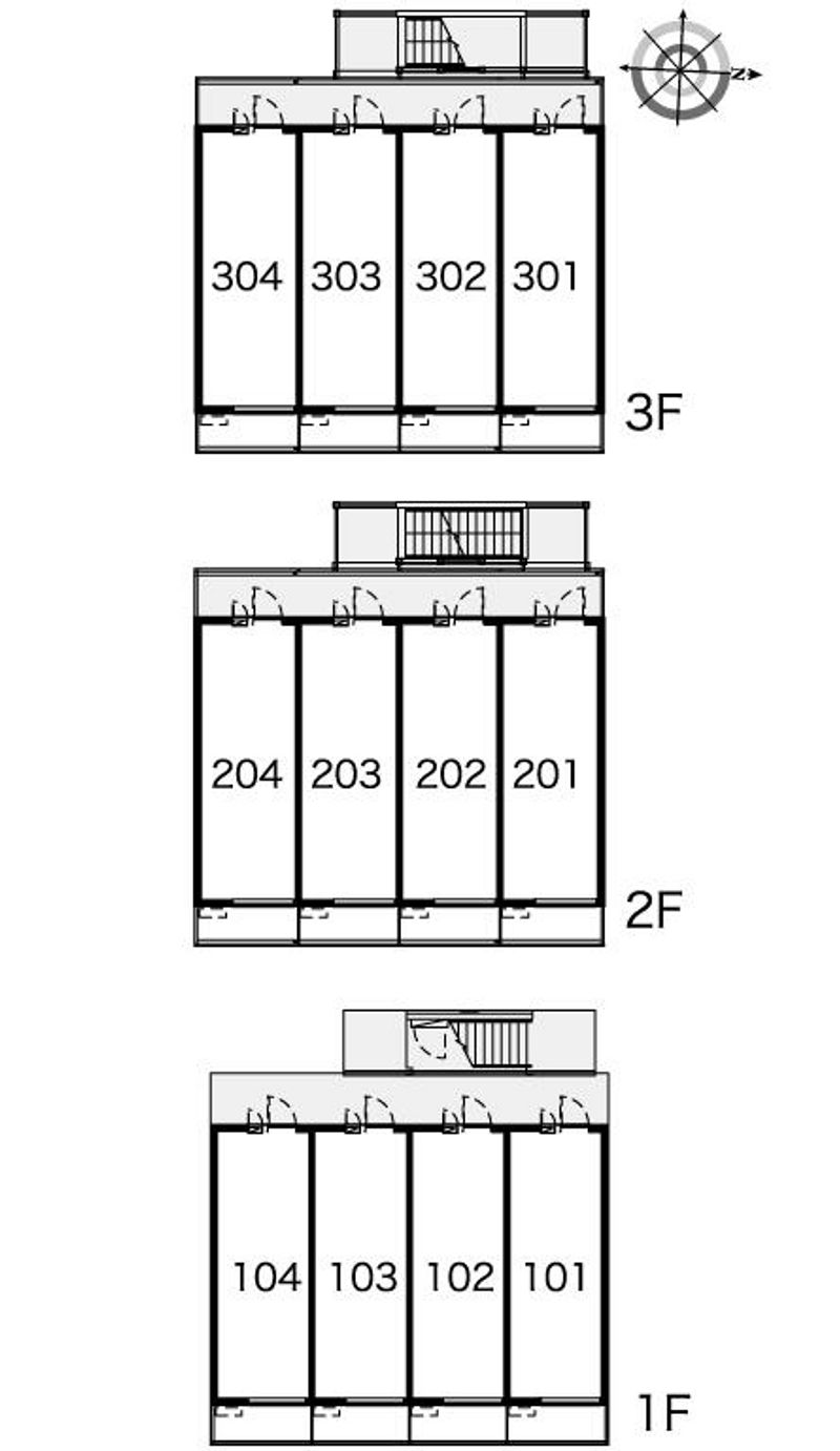 レオパレスストゥーディオ 間取配置図
