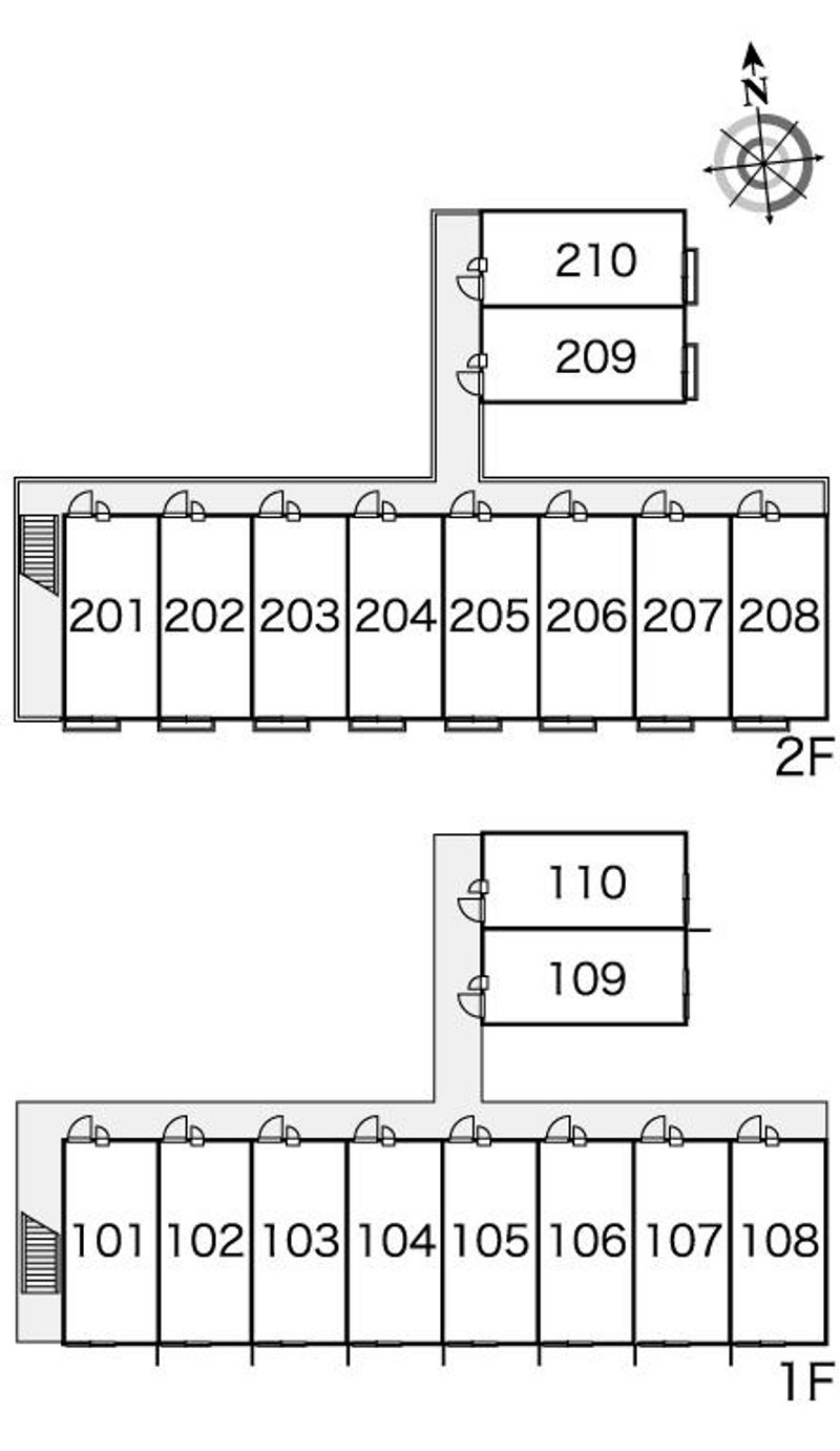 レオパレスオム 間取配置図