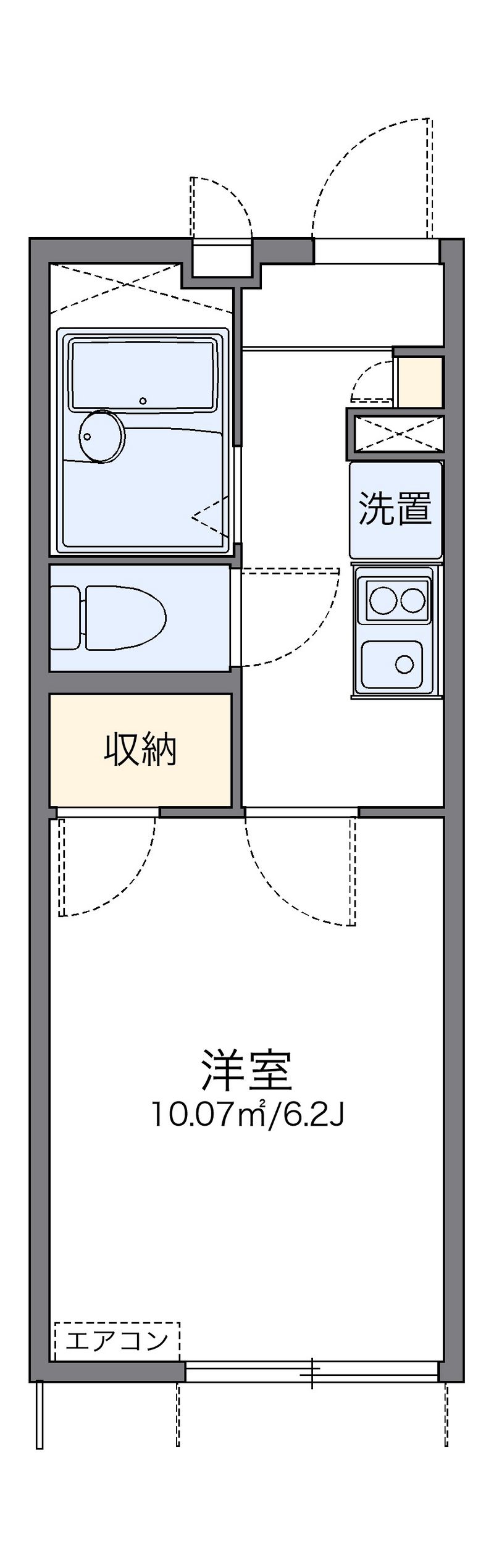 レオパレスフローリッシュⅡ 間取図