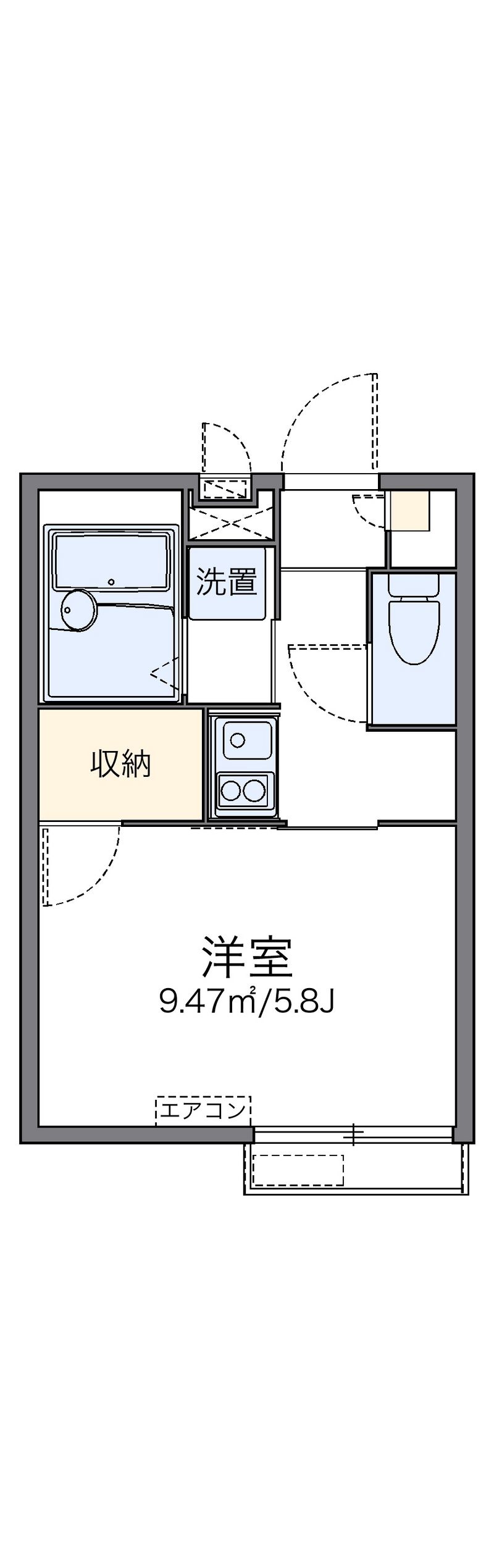 レオパレスヴィラ　ゼルコバ 間取り