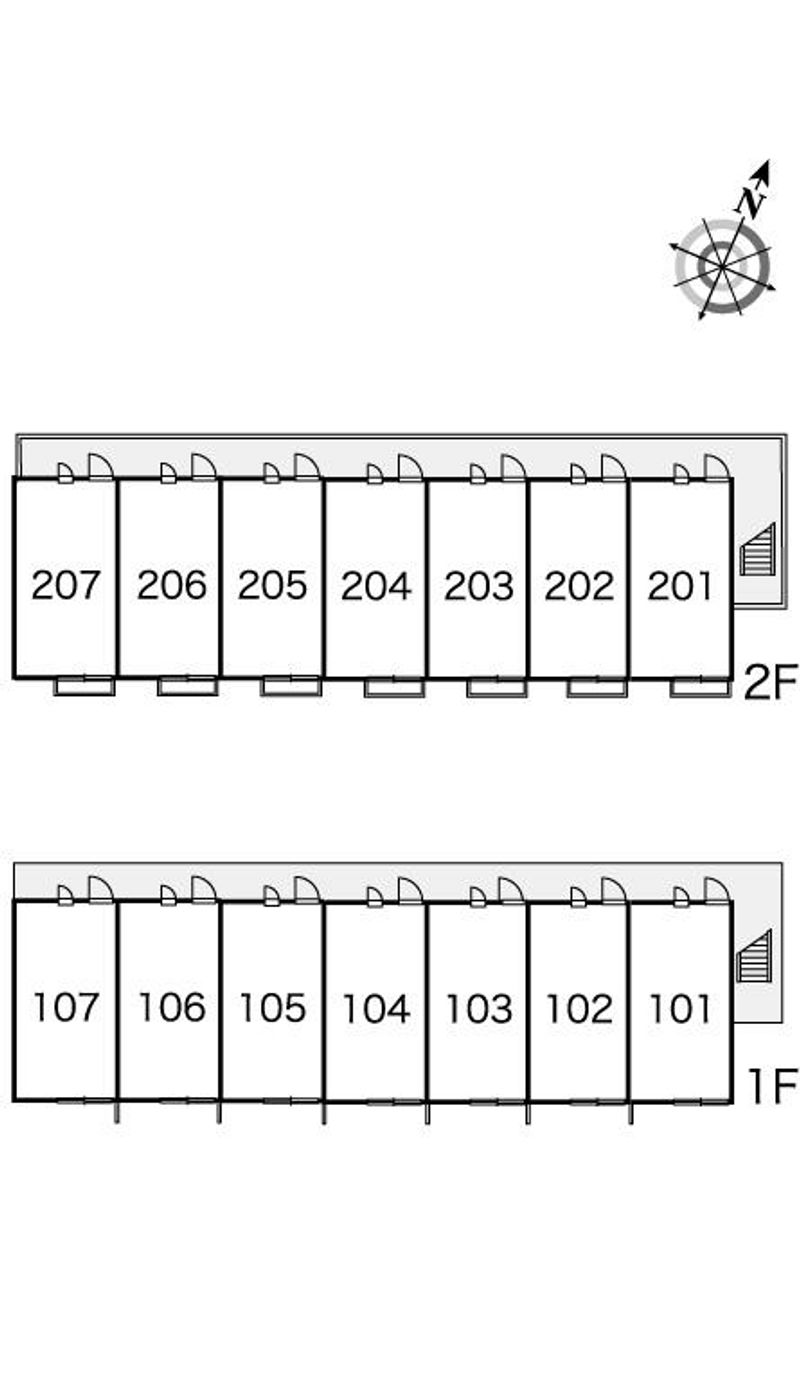 レオパレスリヴェール 間取り配置図