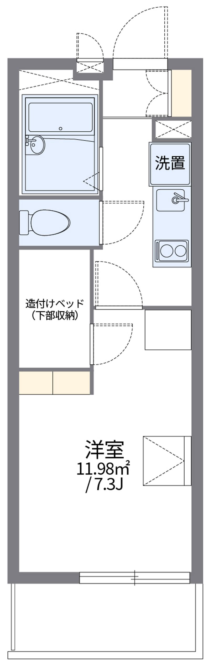 レオパレスＹＡＨＡＧＩⅡ 間取図