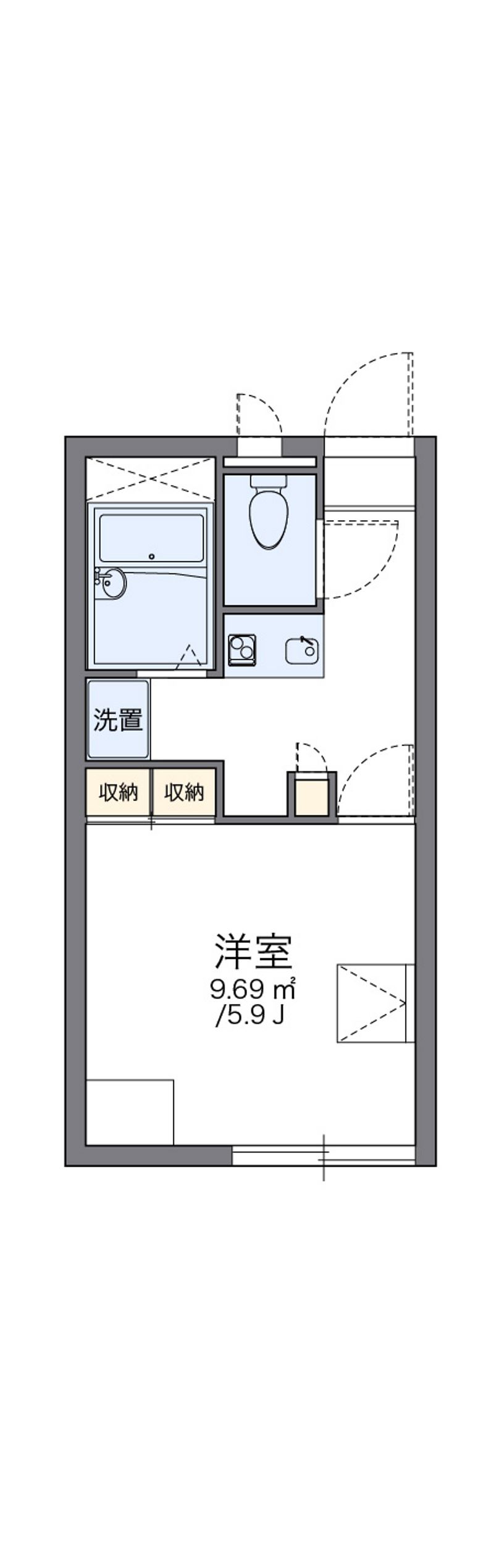 レオパレスヴィラ一ツ橋 間取図