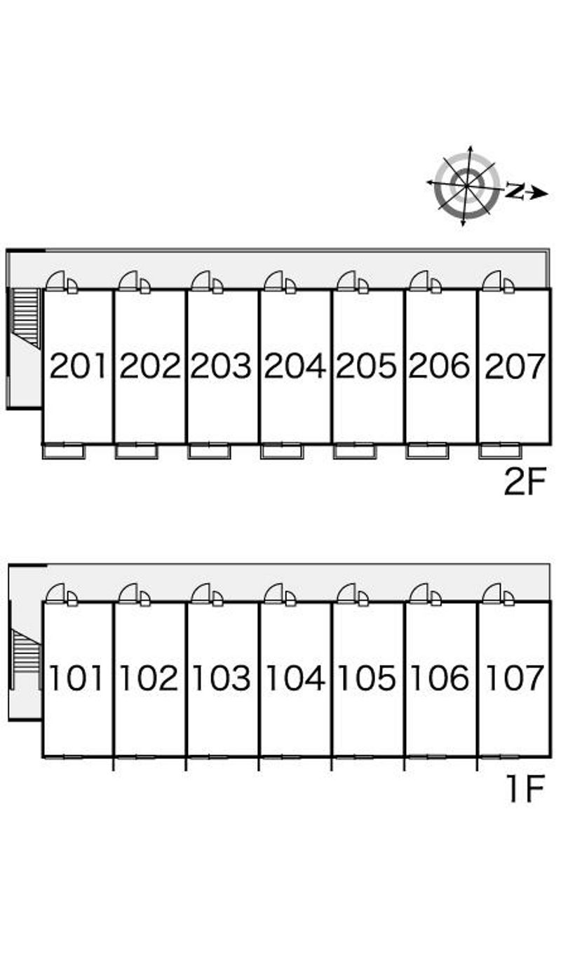 レオパレスホームランド 間取配置図