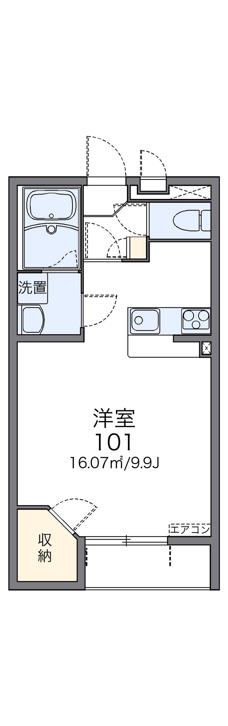 レオネクストＨＩＤＡＭＡＲＩ 間取図