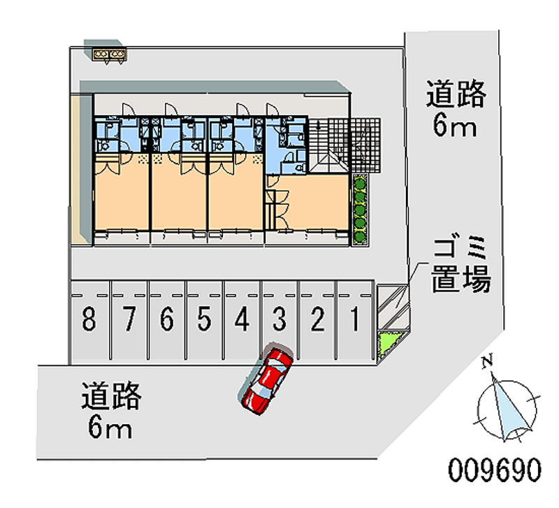 レオパレスＯＧＵＲＡ 月極駐車場