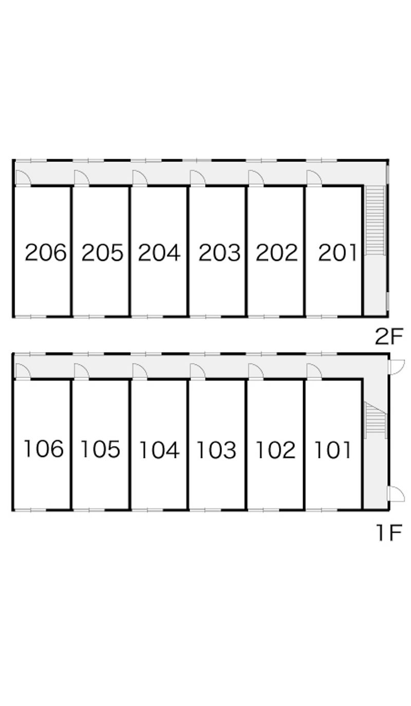 レオパレスしあわせの家 間取配置図