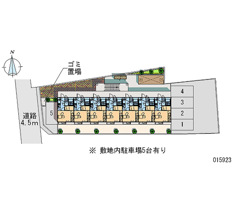 レオパレスエクセレンテ 月極駐車場