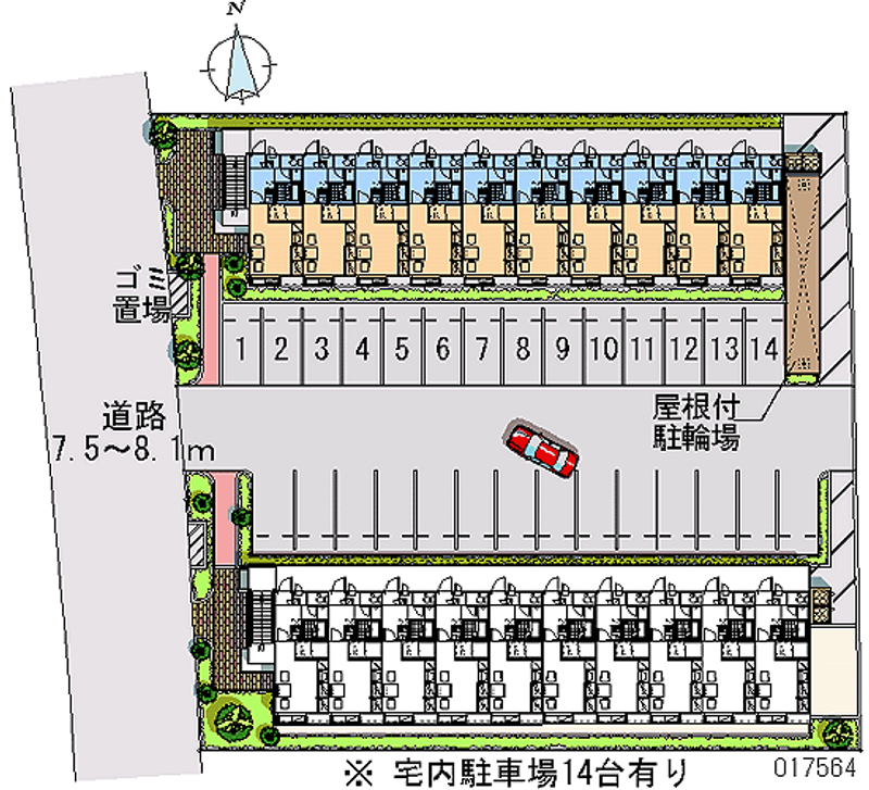 17564 Monthly parking lot