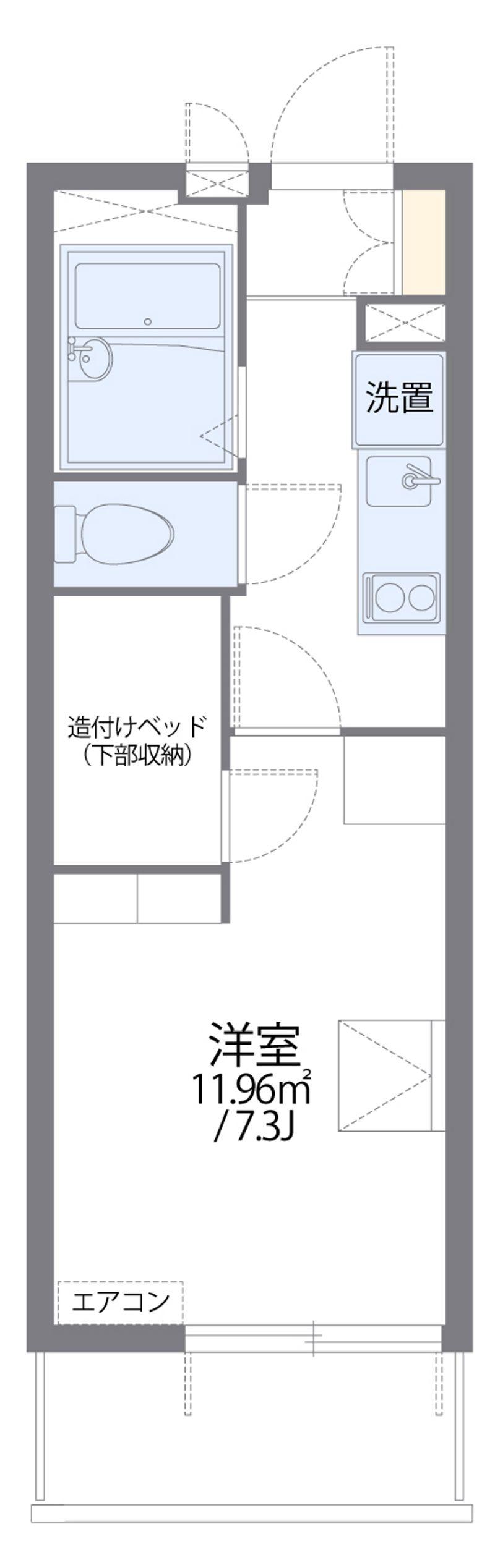 レオパレス南一番 間取図