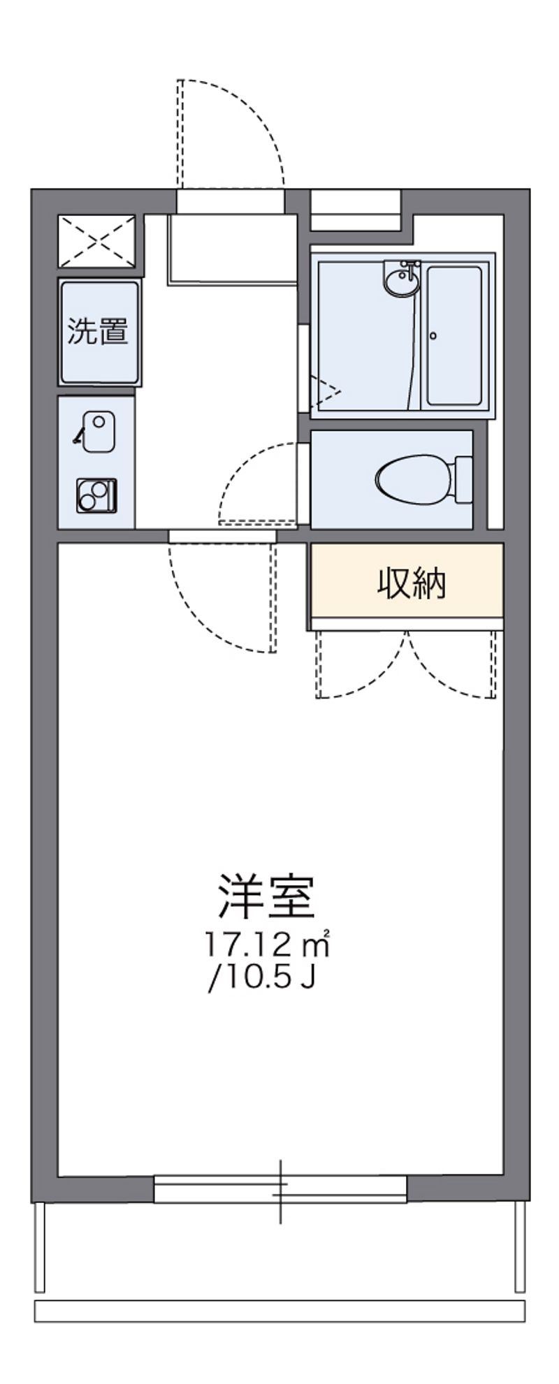 レオパレスパストラル 間取図