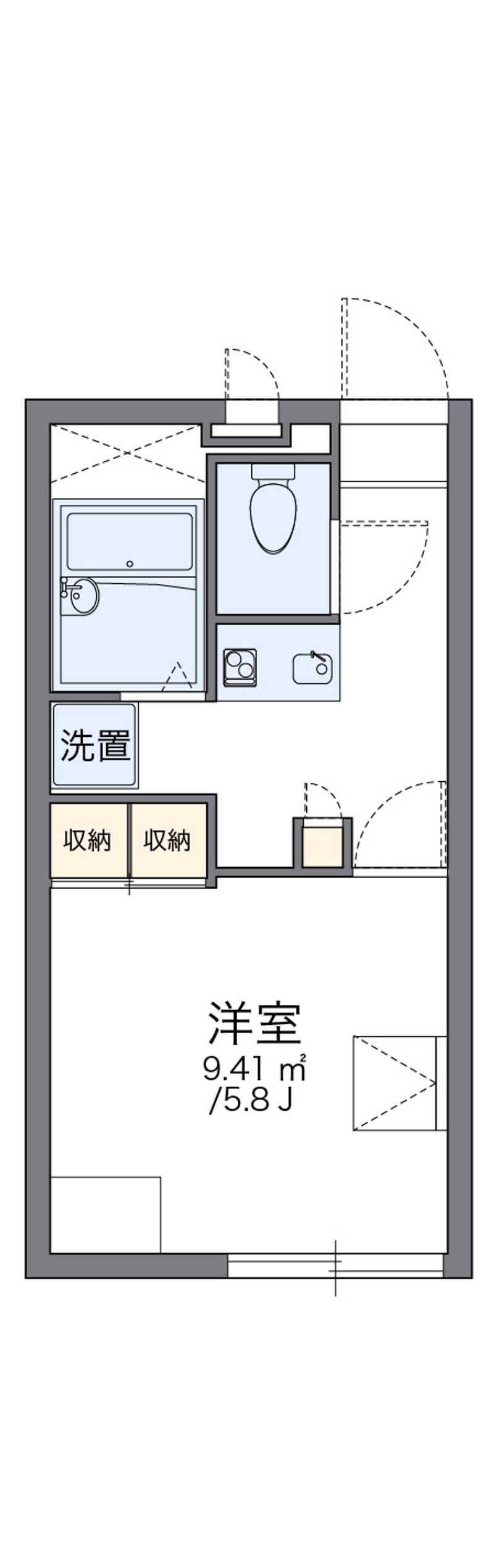 レオパレスノースブライト 間取図