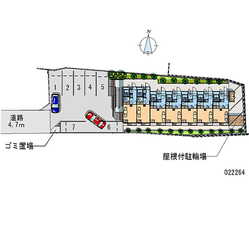 レオパレスフィオーレⅠ 月極駐車場