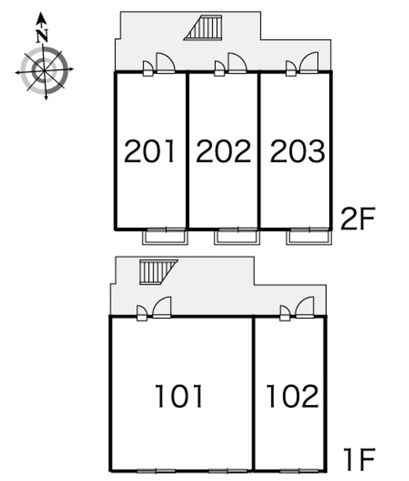 レオパレス参丁目 間取り配置図