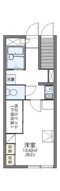 レオパレスルーミング誠 間取り図