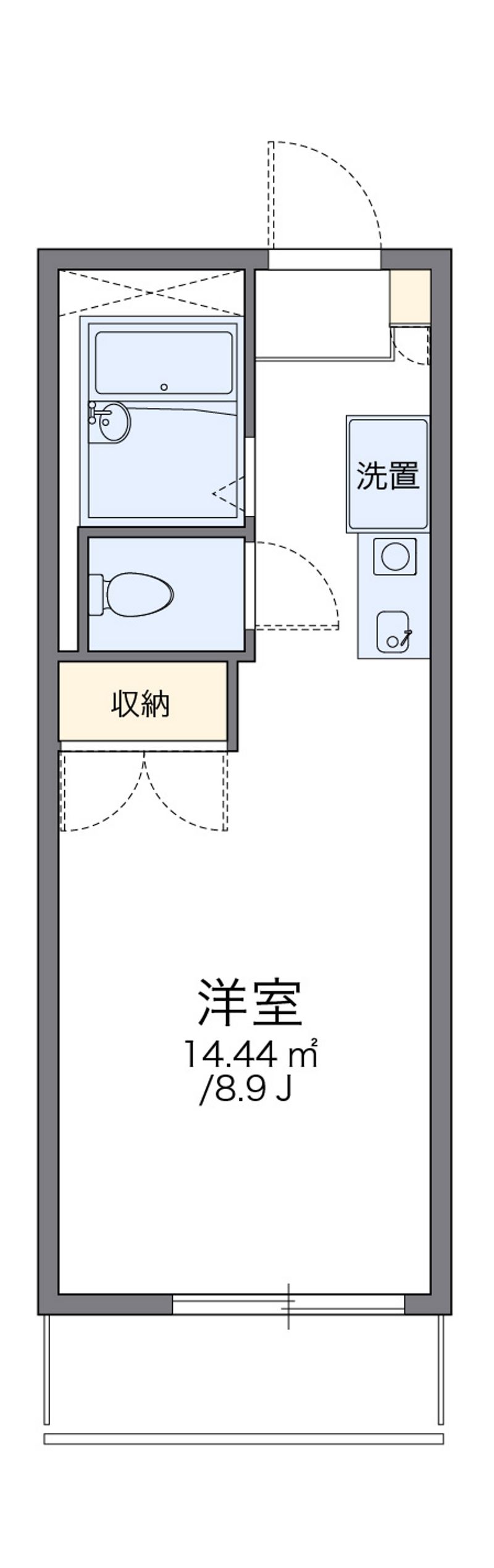 レオパレス中筋 間取図