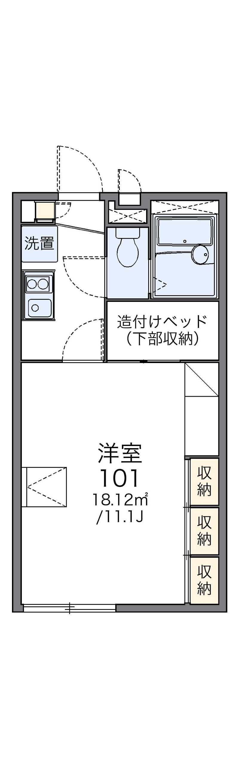 レオパレス慶 間取図