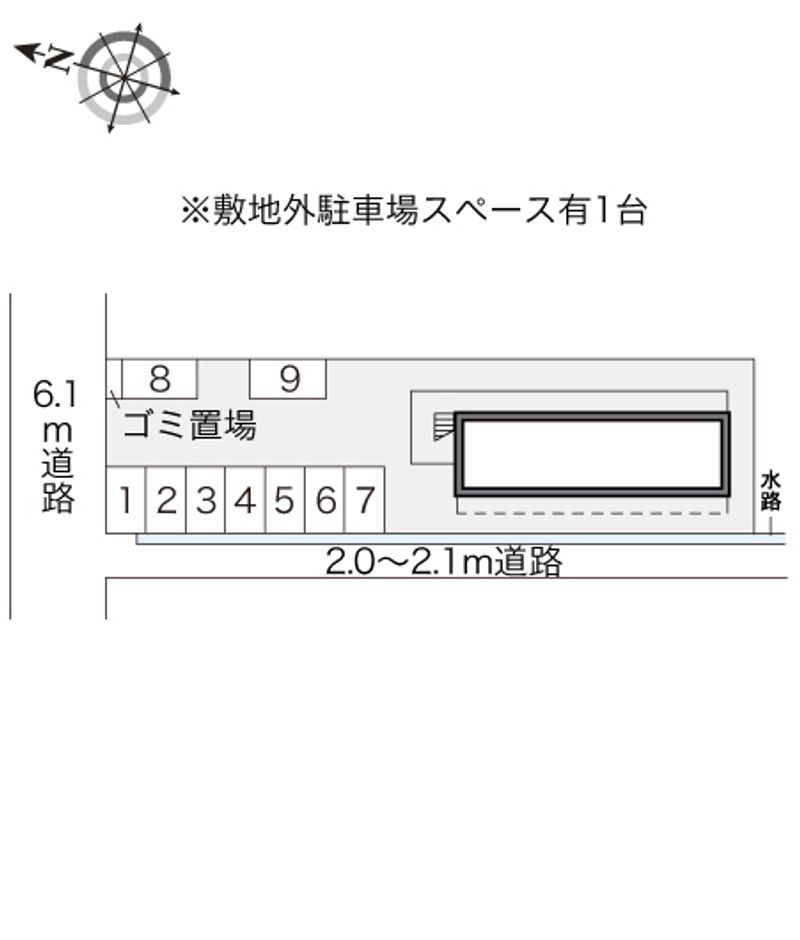 レオパレス和田Ⅱ 配置図