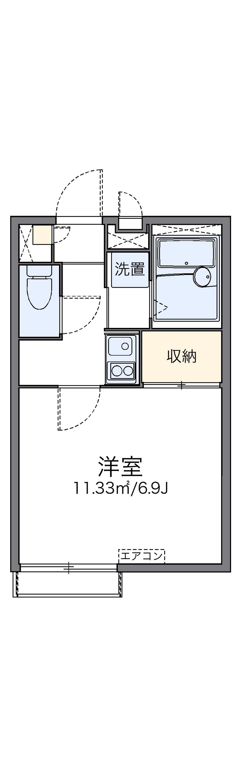 レオパレス上新井レジデンス 間取図