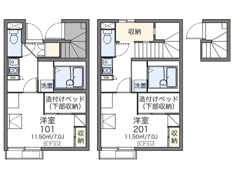 レオパレス天草Ⅱ 間取図