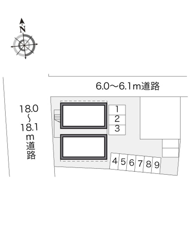 レオパレスＲＯＵＴＥ−１７ 配置図